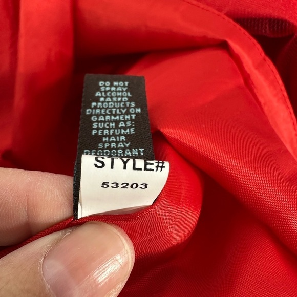 Camille La Vie strapless red high low formal gown size 4 - Picture 12 of 13